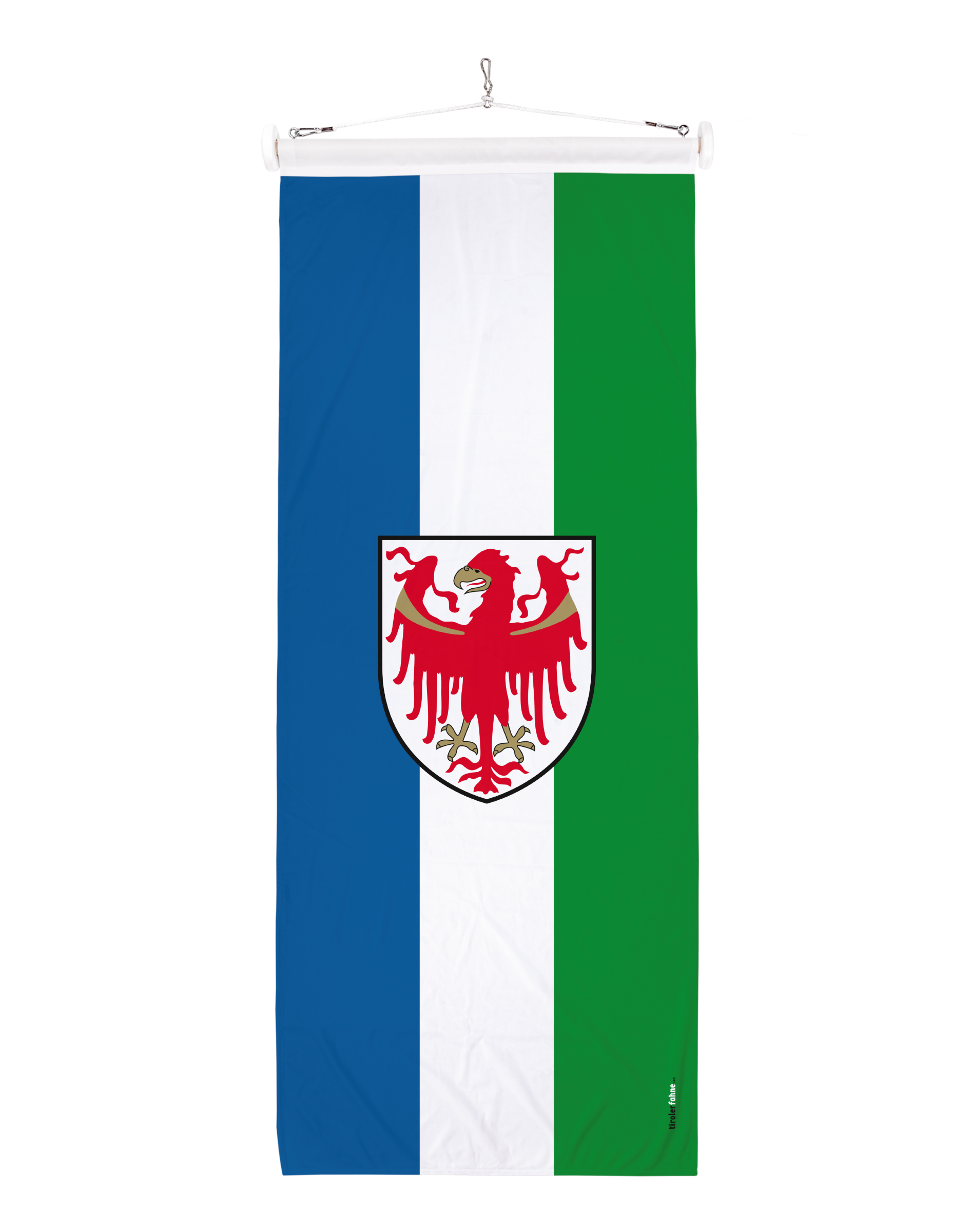 Ladinienfahne mit Südtiroler Landeswappen