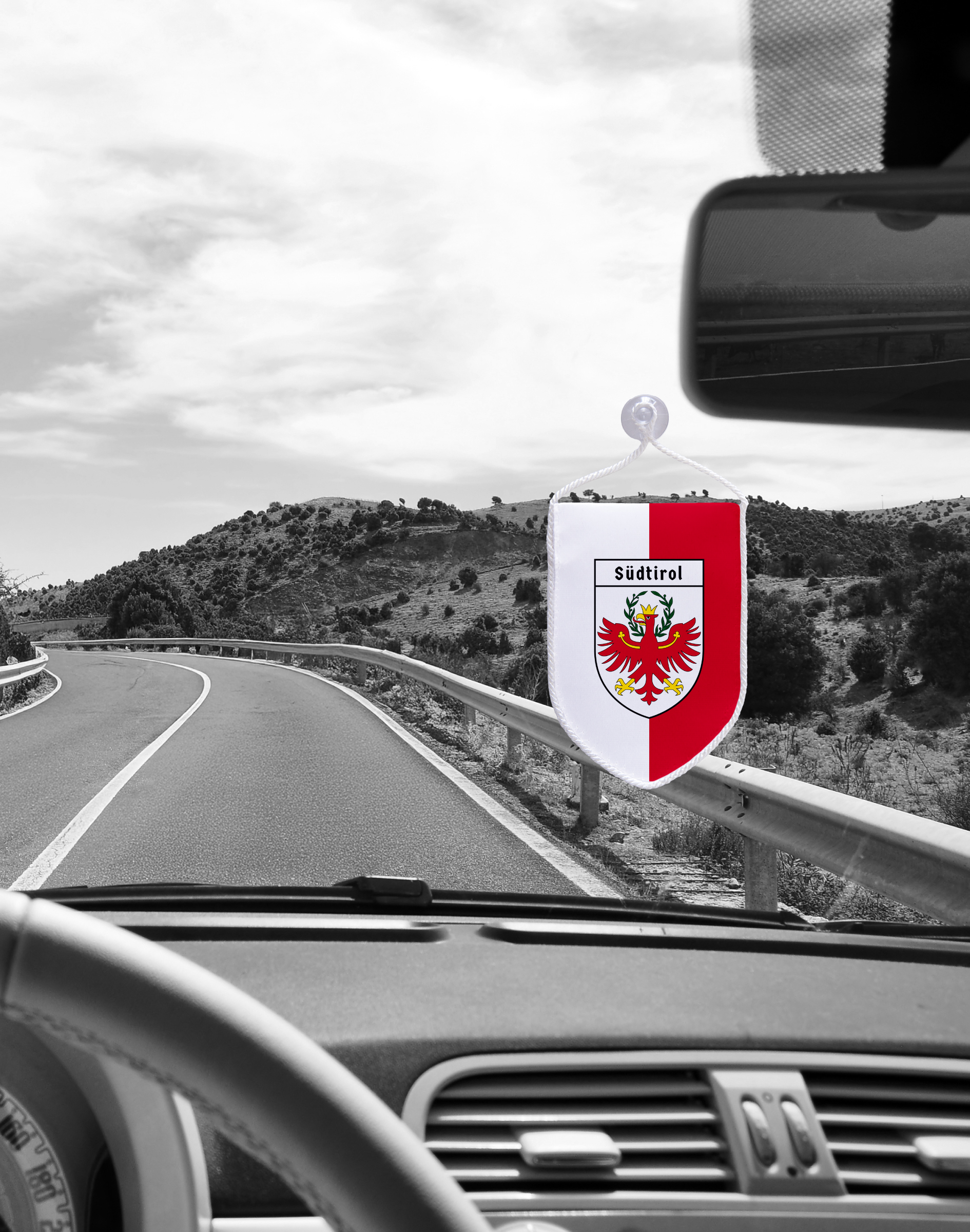 Autowimpel mit Südtiroler Adler und Südtirol