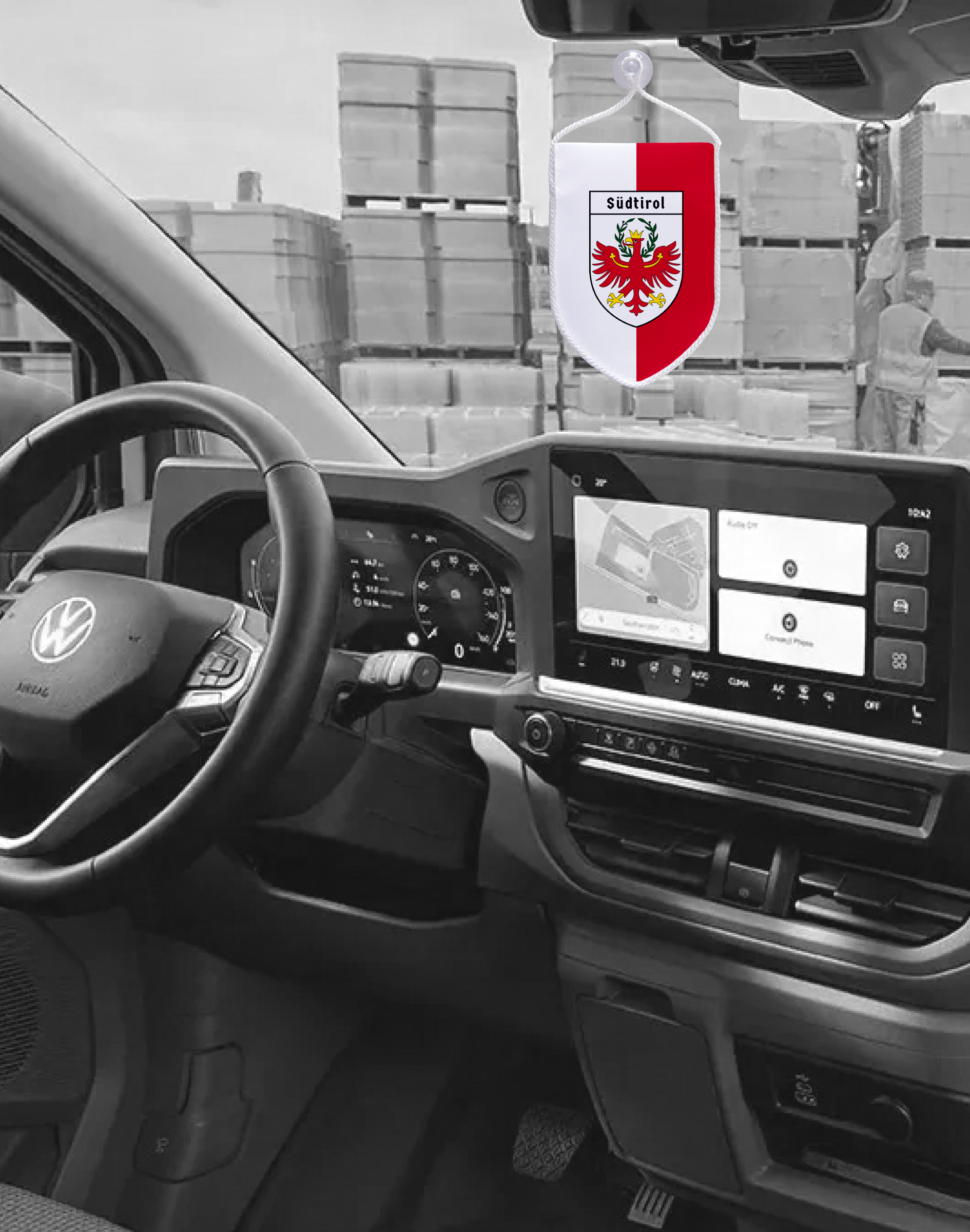 Autowimpel mit Südtiroler Adler und Südtirol