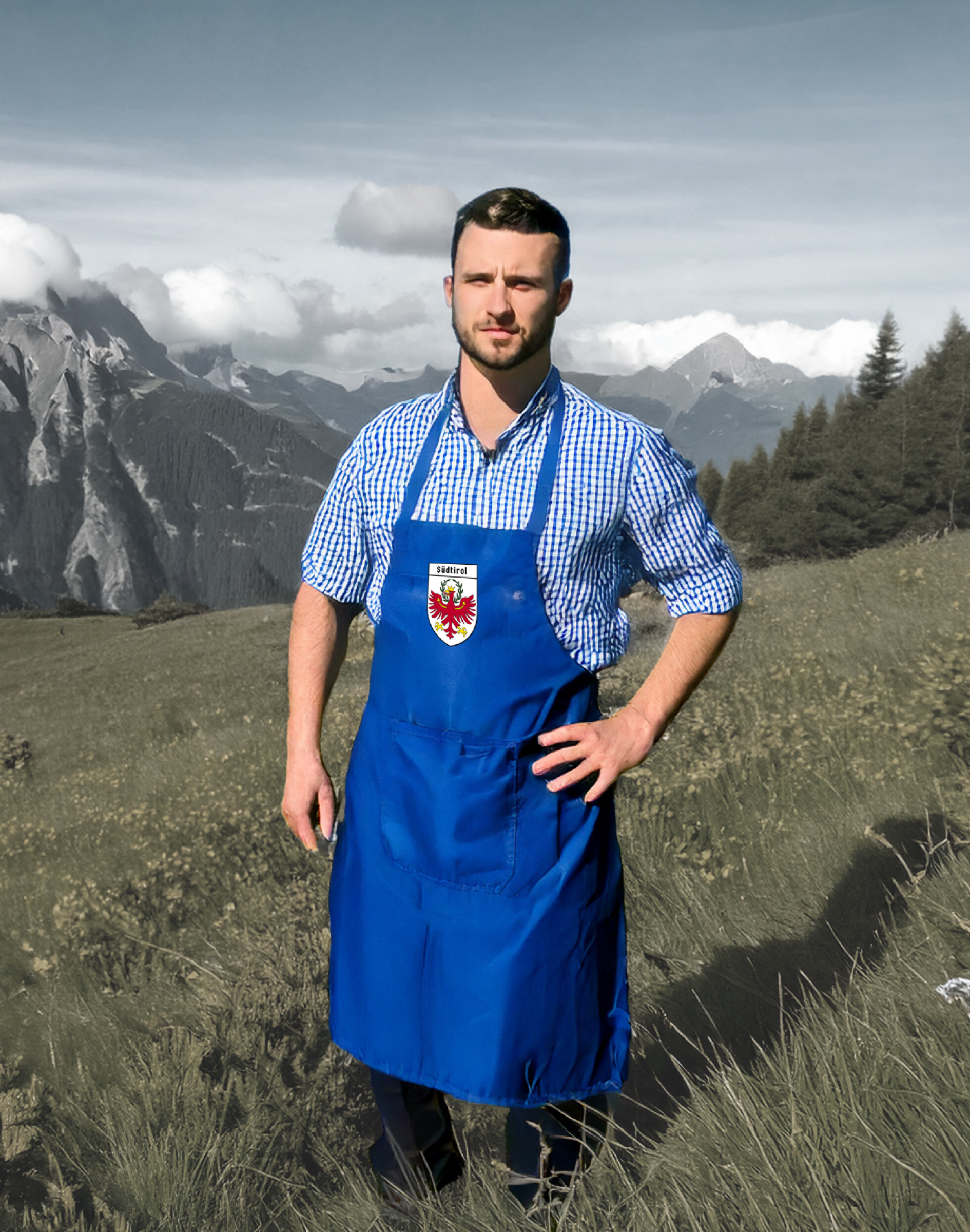 Tirolerschurz mit Südtiroler Adler und Südtirol