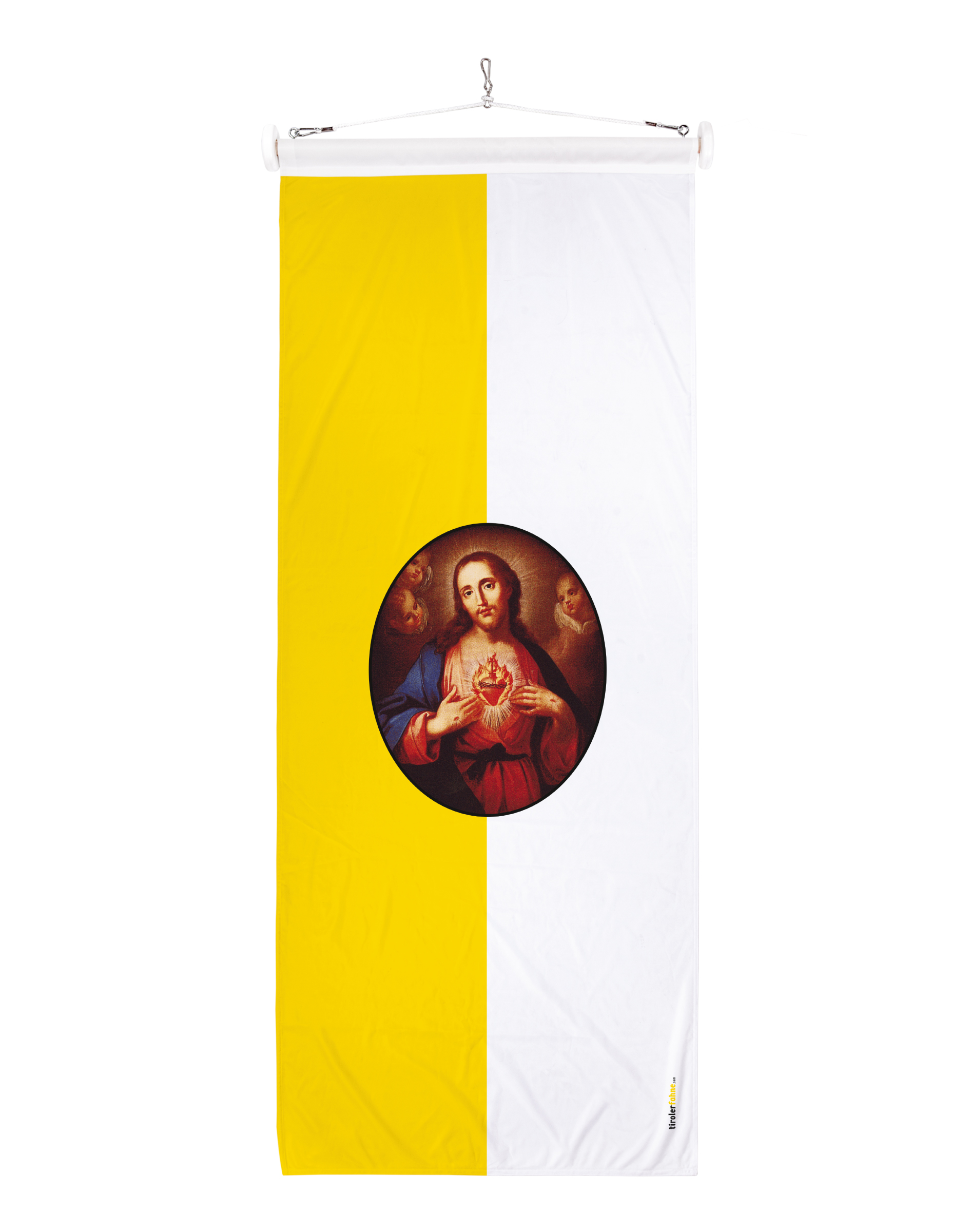 Kirchenfahne mit Herz Jesu